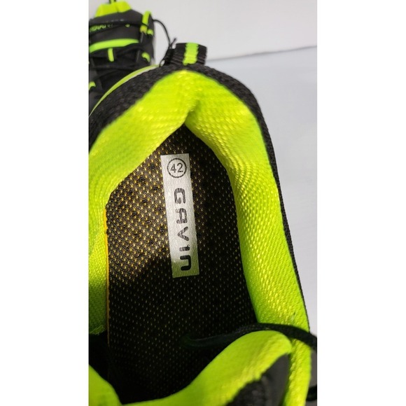 Gavin Cycling Shoes Road Bike Spin Class Compatible Cleats Black Green 42 - Picture 8 of 11